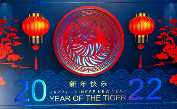 year of the tiger foil sample