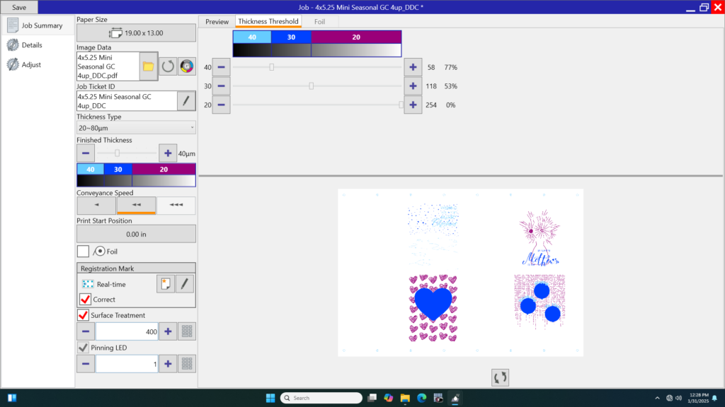 spot UV layer file on Duplo Spot UV Coater